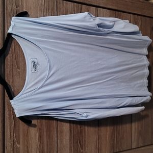 Light blue 3/4 length sleeves